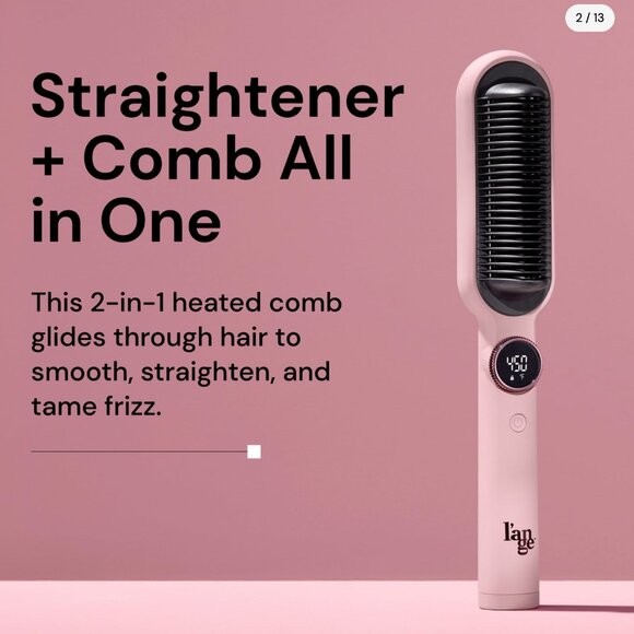 L'ange Smooth-It Classic 2-in-1 Straightening Comb - Picture 3 of 6